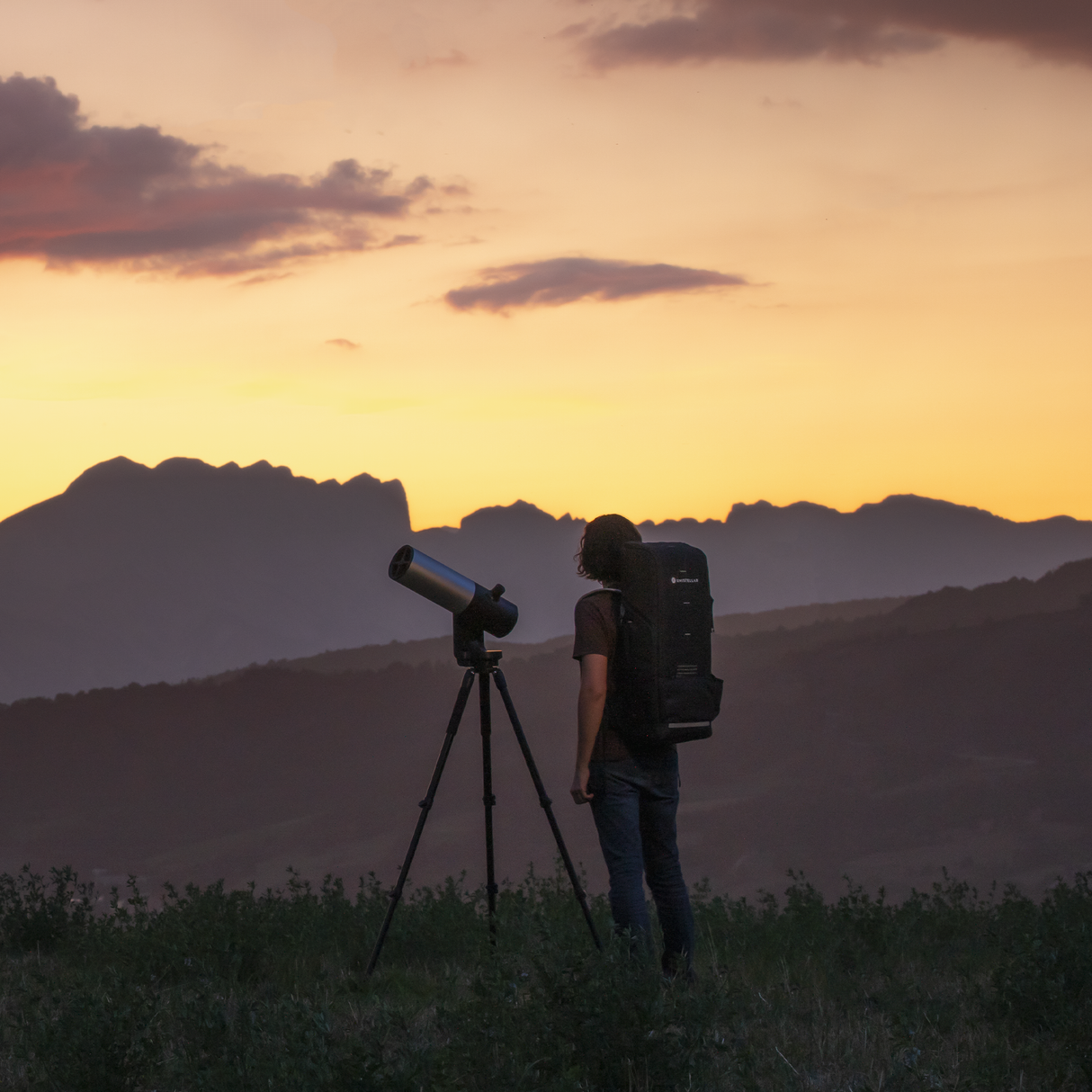 Unistellar backpack for telescopes