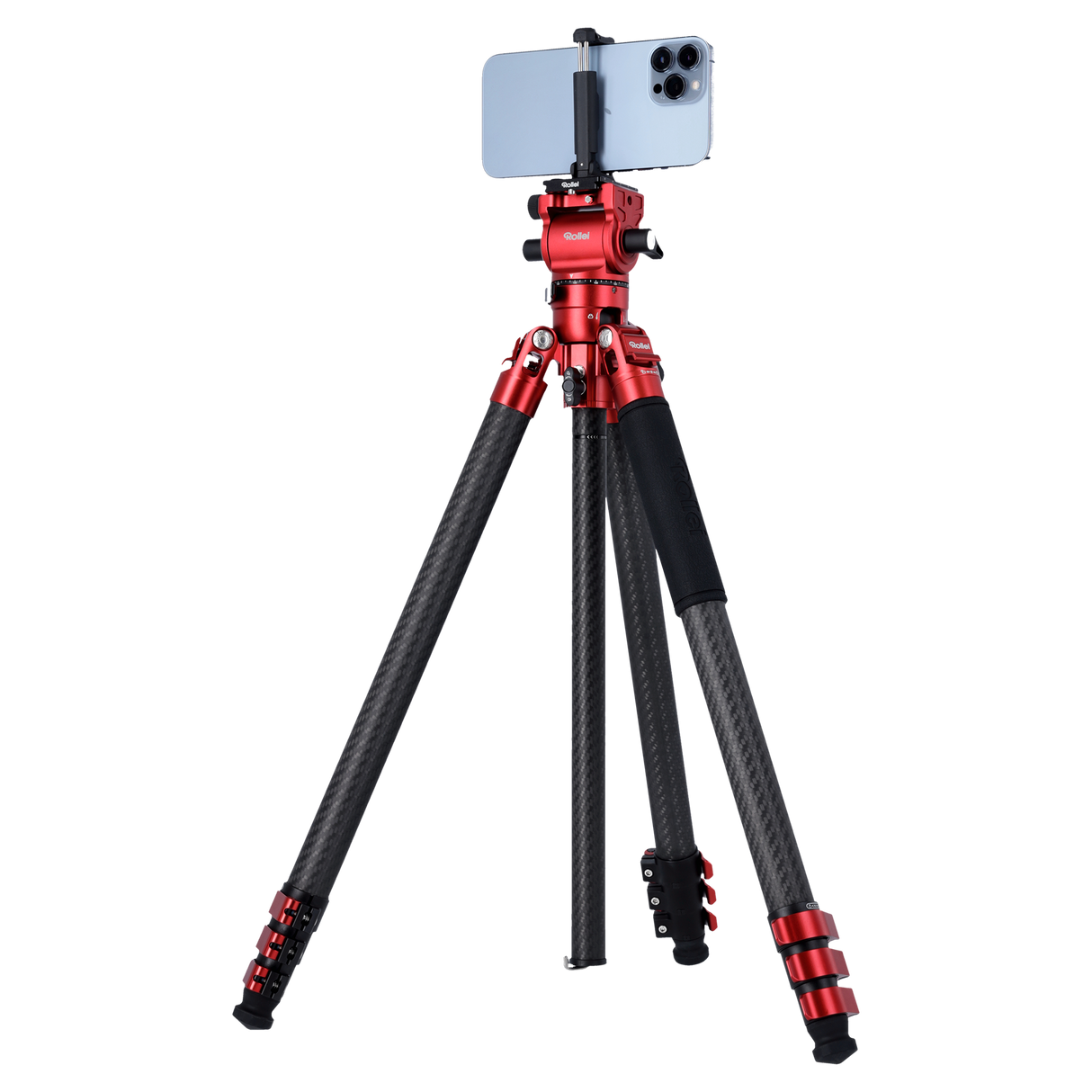 B-stock:easy traveler xl carbon video tripod red