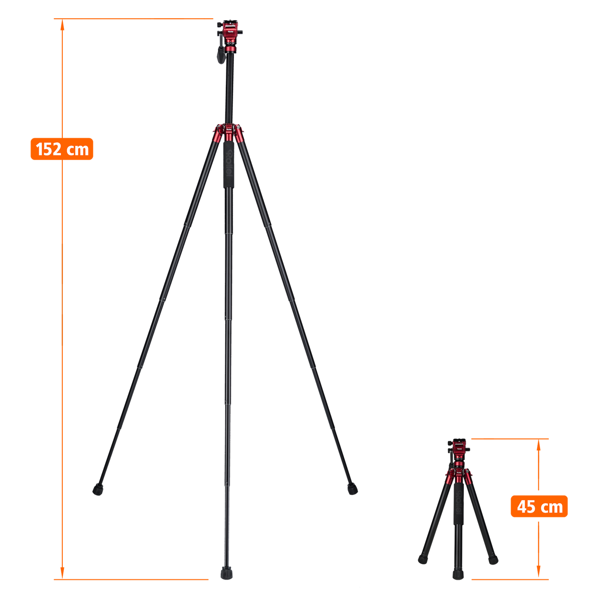 City traveler mark ii - aluminum video tripod