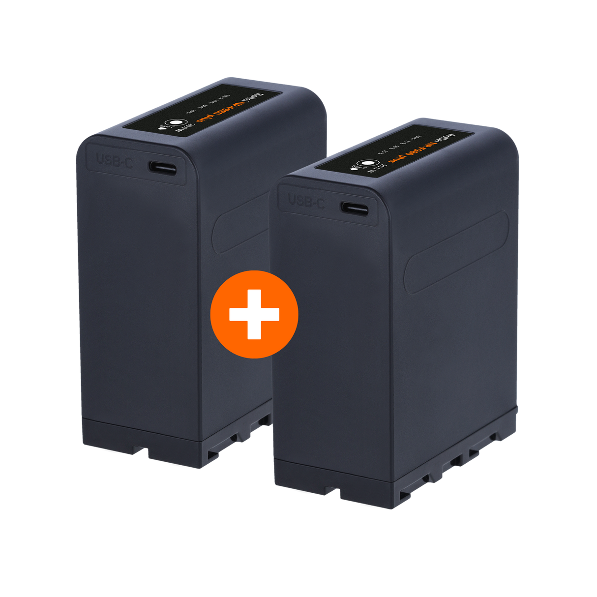 Bundle 2x battery | Type Sony NP-F | various capacities