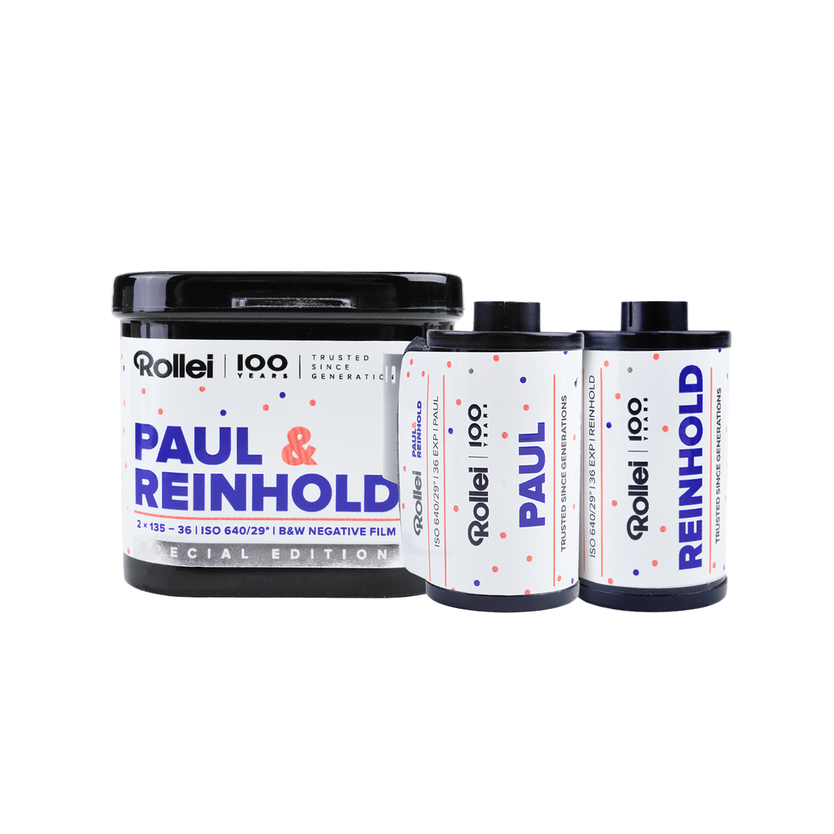 Paul & Reinhold Schwarzweiß-negative film | 35 mm | 36 recordings | ISO 640 double pack